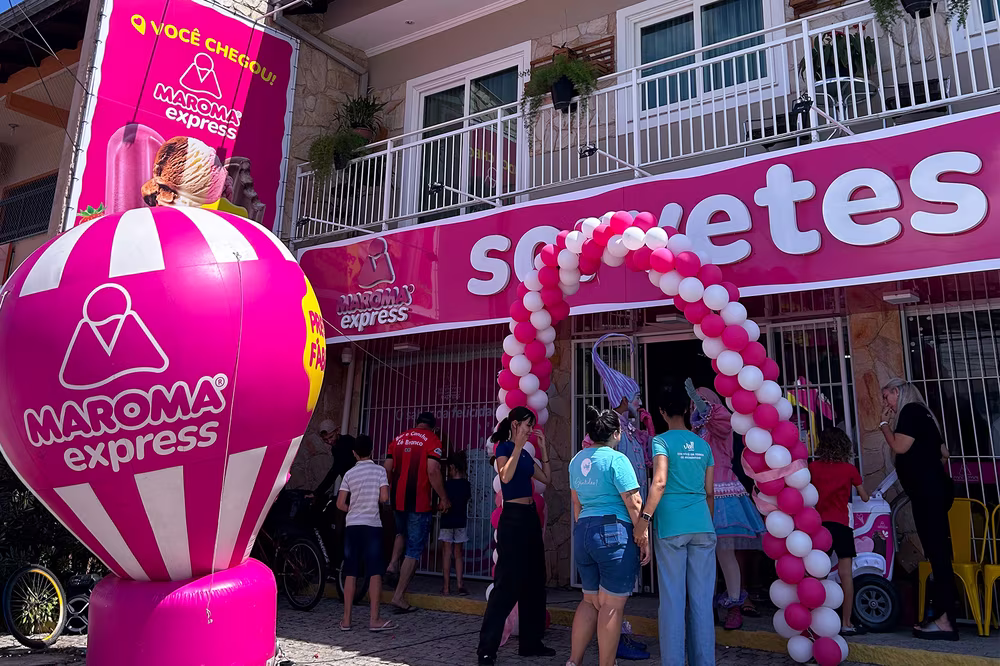 Fachada real de unidade Maroma Express
