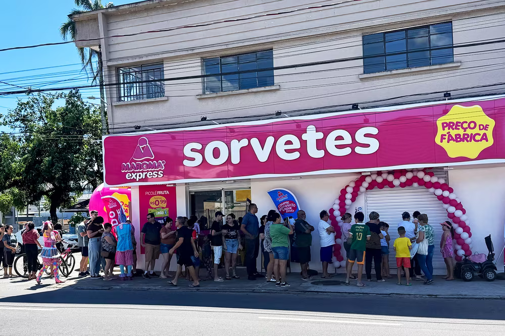 Fachada real de unidade Maroma Express