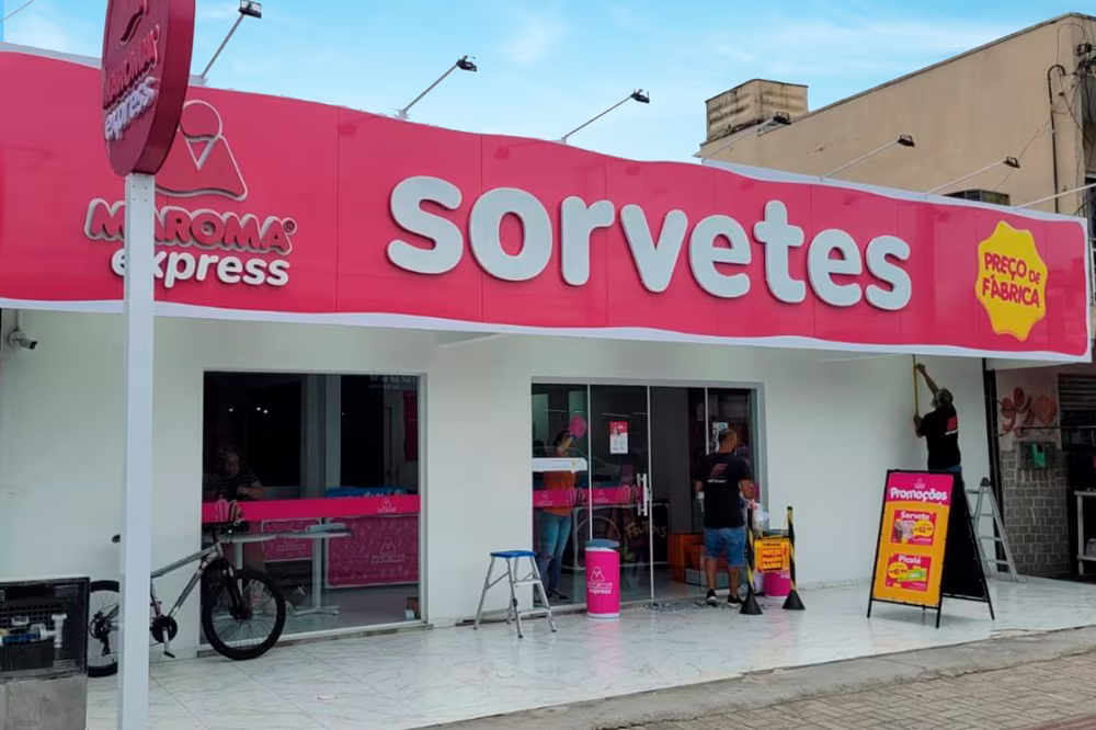 Fachada real de unidade Maroma Express